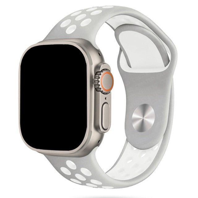 Apple Watch Sportarmbånd hvid