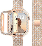 Apple Watch diamantarmbånd til kvinder i rosa guld
