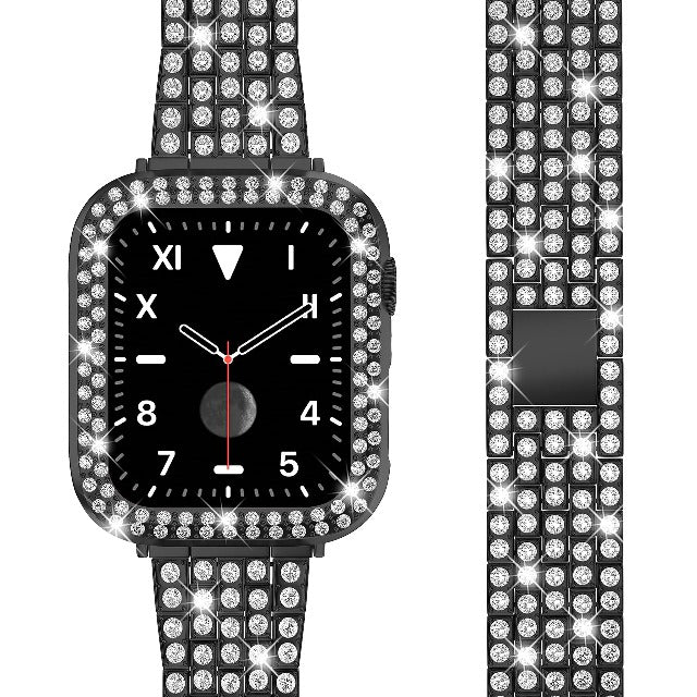 Apple Watch diamantarmbånd til kvinder i sort
