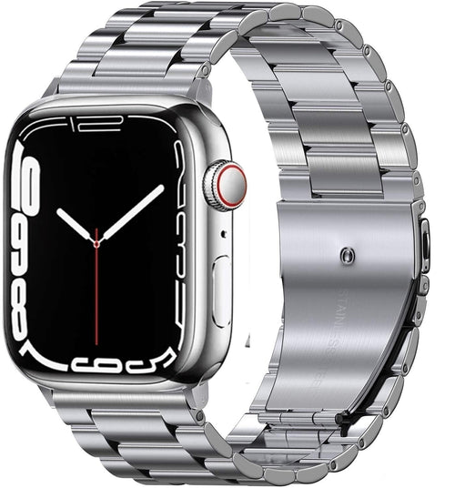 Apple Watch-armbånd i ultrasterkt sølvfarget stål