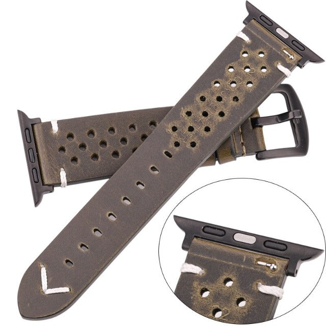 Apple Watch-armbånd i ekte lær