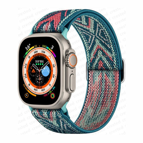 Apple Watch-armband i vävt nylon blå anka