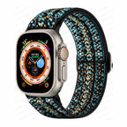 Apple Watch-Rem i vevd nylon turkis