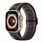 Apple Watch-Rem i vevd nylon lilla
