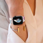 Apple Watch armbånd til kvinder med blomsterprint