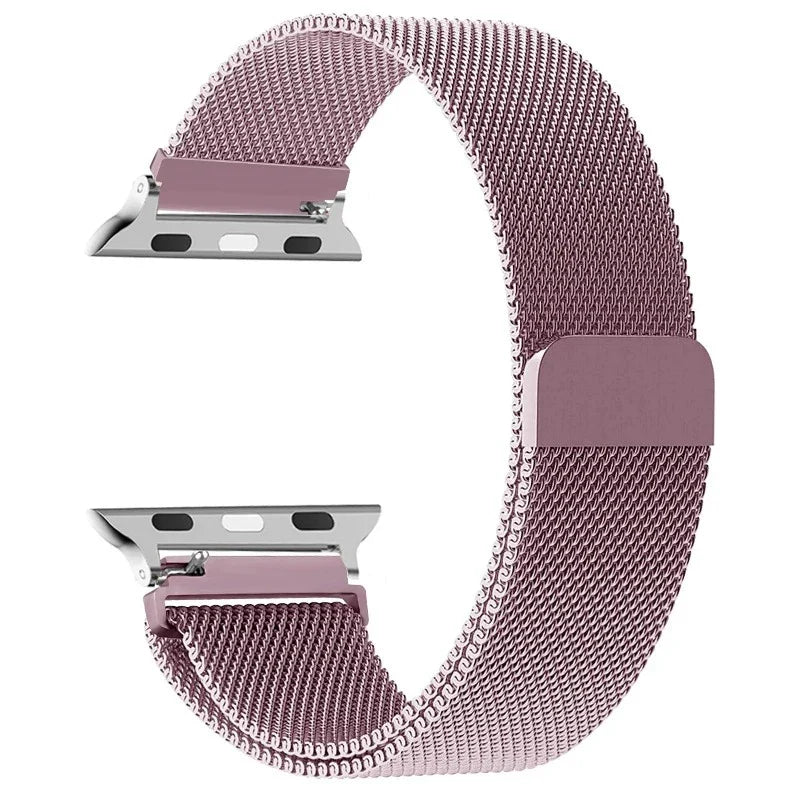 Magnetisk Apple Watch Rem i Fuchsia Stål