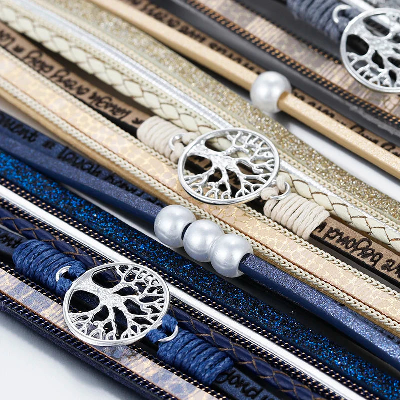 Livets Træ Armbånd Gourmet i Læder