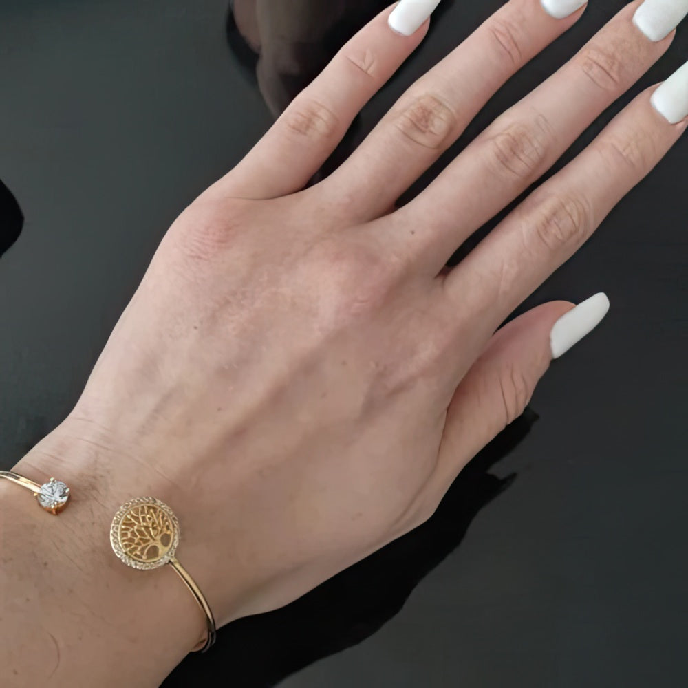 Náramek Strom života Zlato - Stříbro - Měď