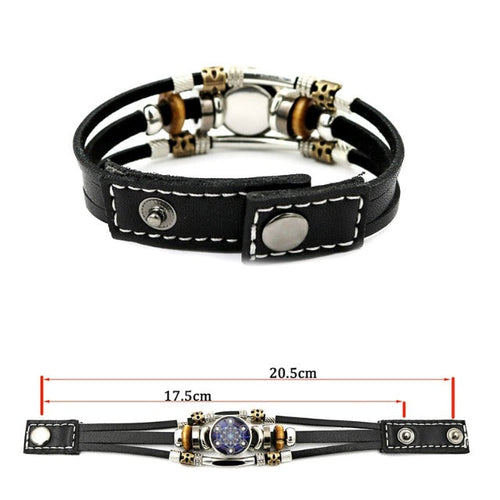 Ærkeengel Metatron Læderarmbånd