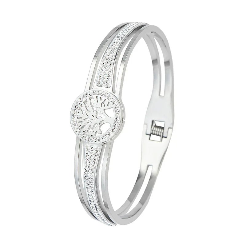 Armbånd med Livets tre og sølvkrystall