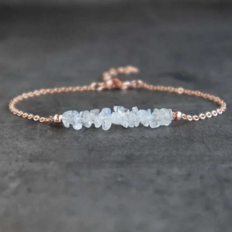Bracelet avec Crystal Pierre de Lune