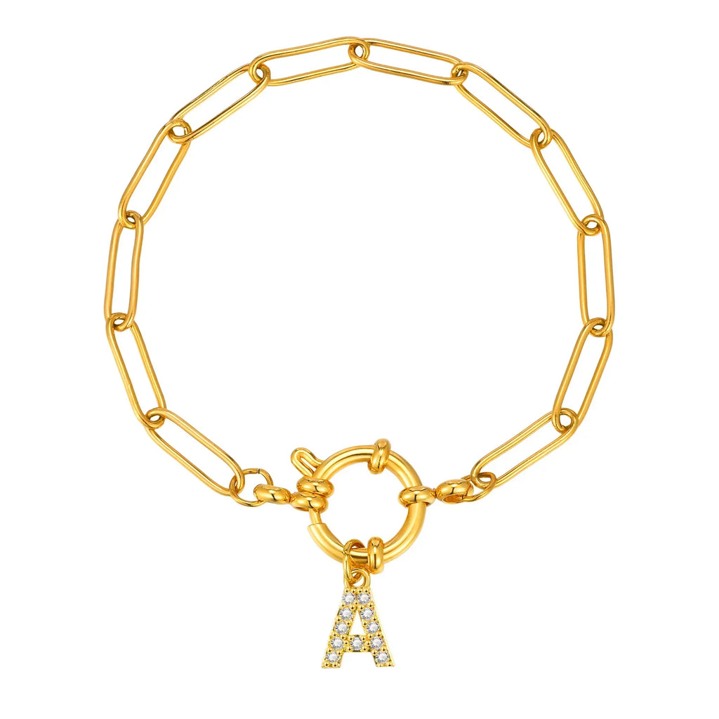Personligt armbånd med initial a