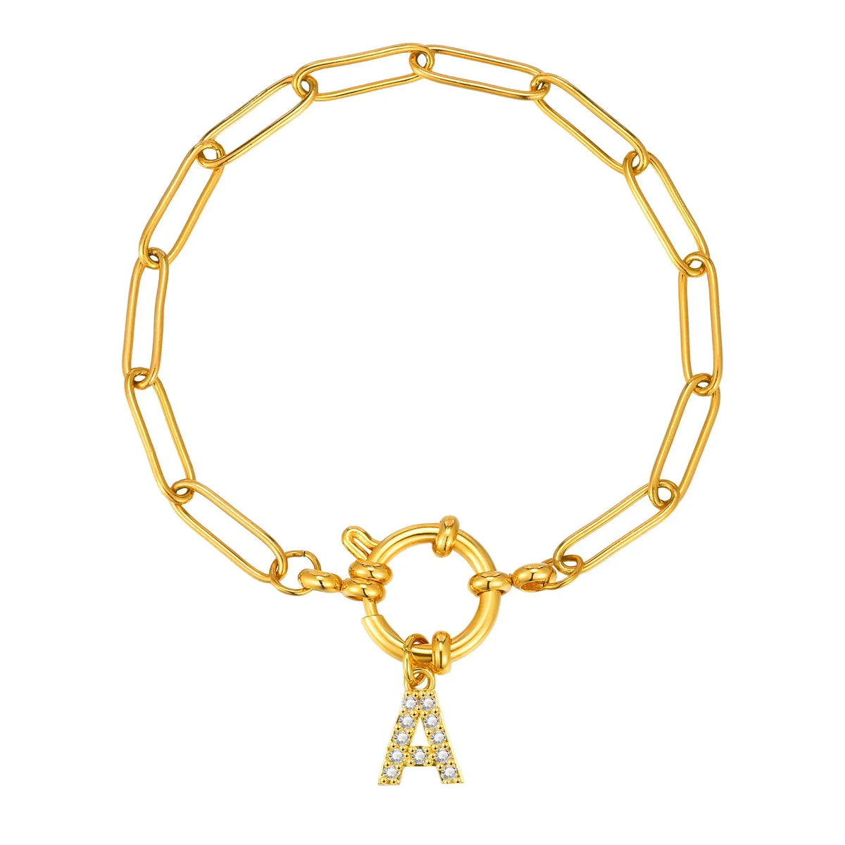 Personligt armbånd med initial a