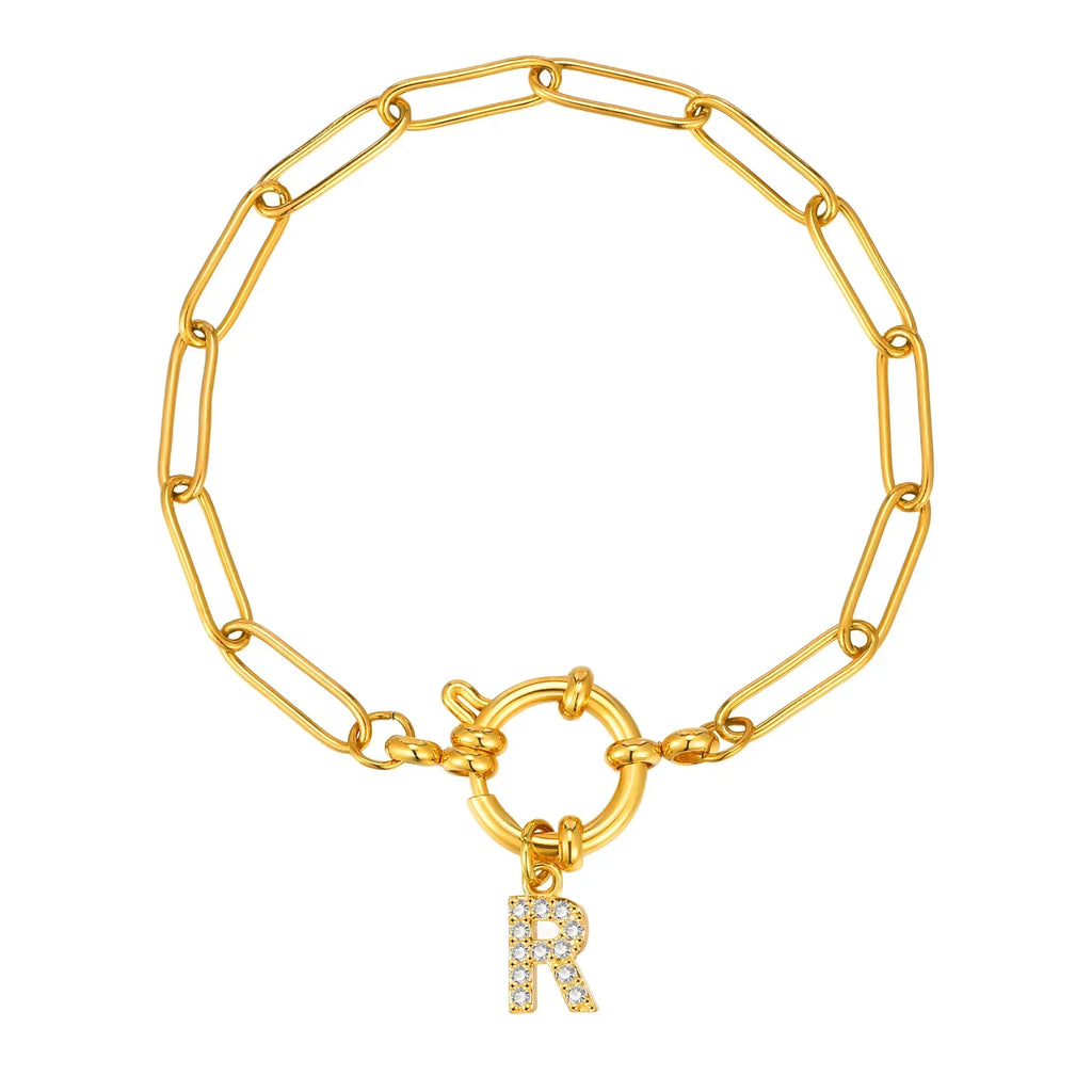 Personligt armbånd med initial r