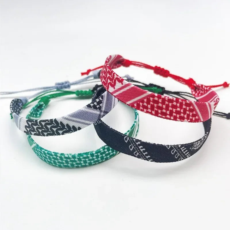 Bracelet avec motifs géométriques Keffiye arabe