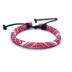 Armbånd med arabisk keffiye-mønster for menn eller kvinner rød