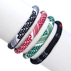 Armbånd med arabisk keffiye-mønster for menn eller kvinner grønn