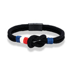 Armband med svart repknut