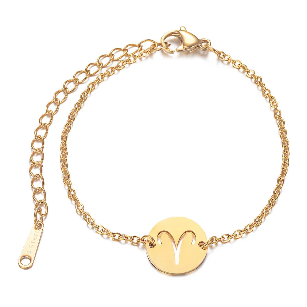 Armbånd med vedhæng af astrologisk stjernetegn vædder