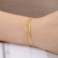 Armbånd med bjergvedhæng til kvinder i guld