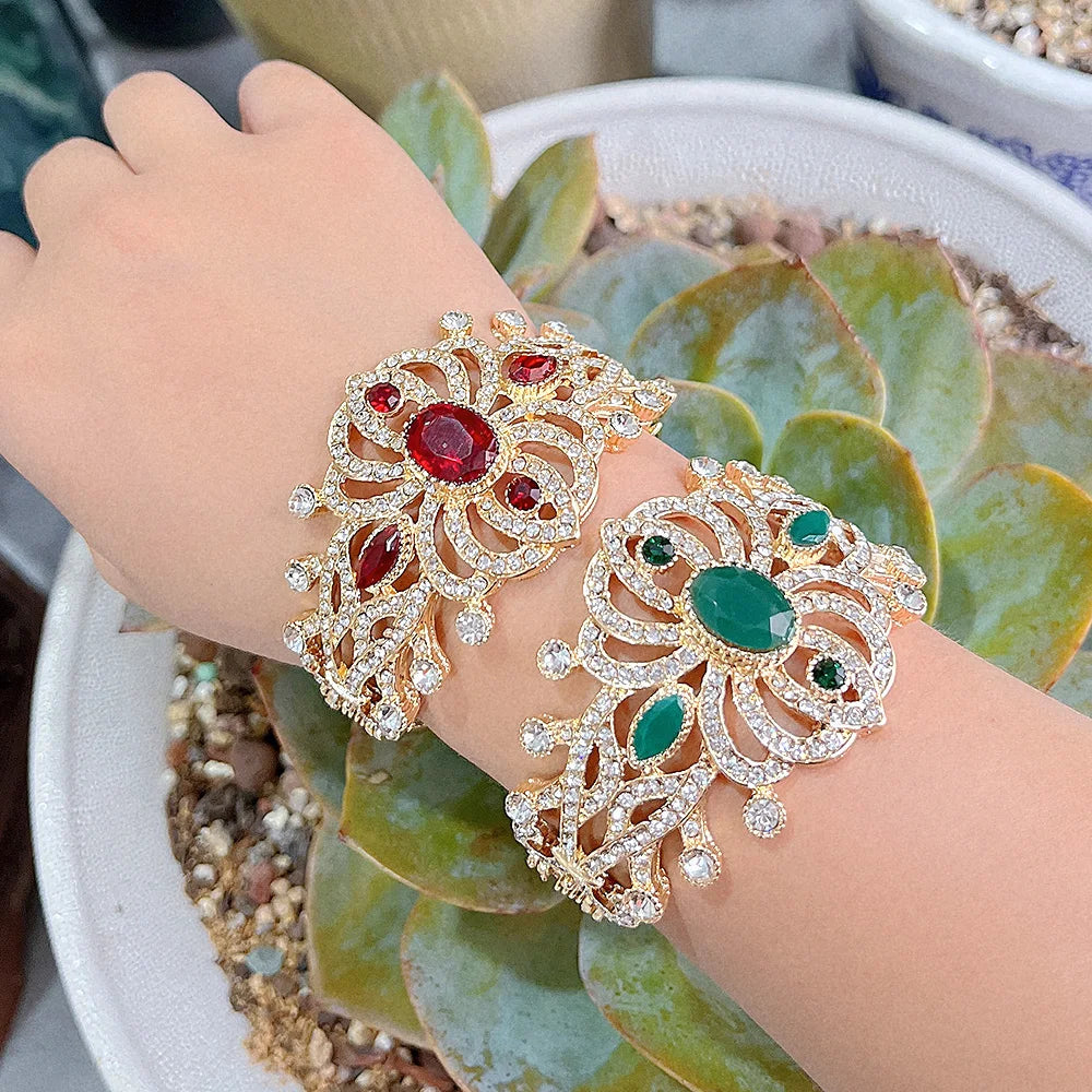 Armband med strass och stenar arabisk muslimsk bröllop 