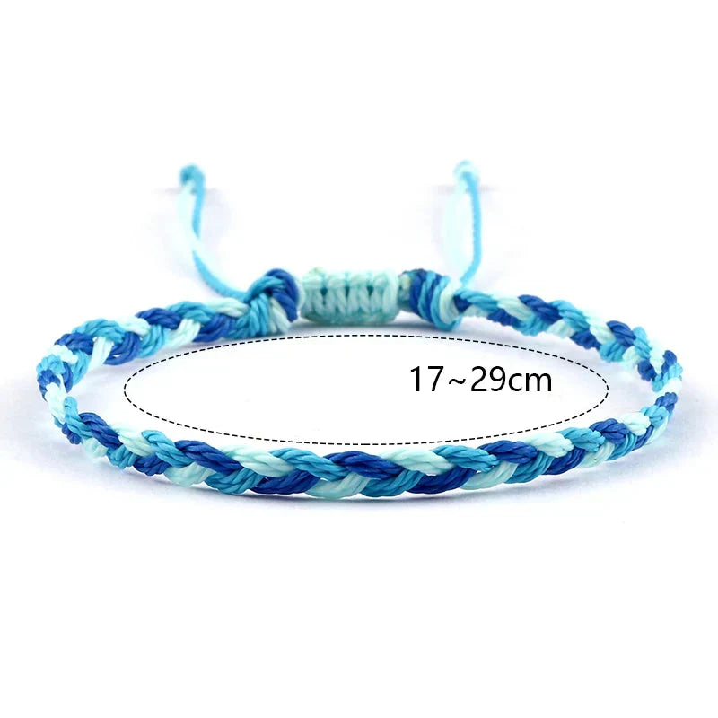 Handgjort blått brasilianskt armband 