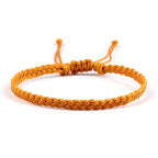 Tynt og justerbart brasiliansk armbånd oransje
