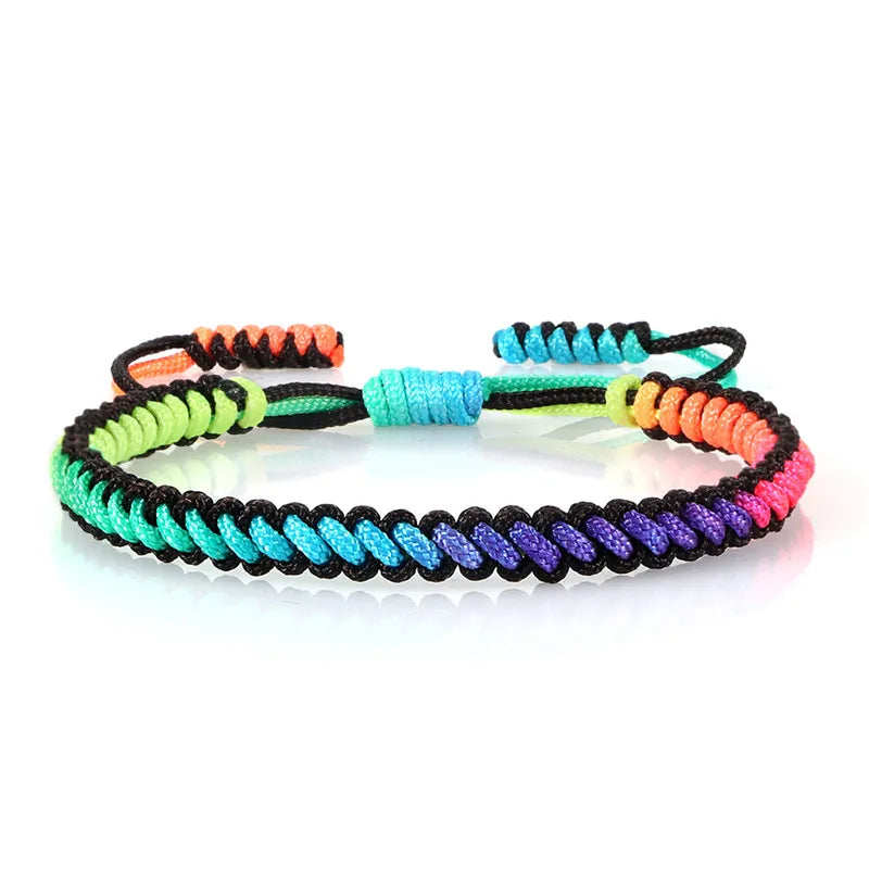 Flerfarget brasiliansk armbånd for dame flerfarget
