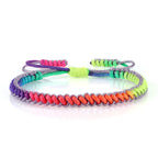 Flerfarget brasiliansk armbånd for dame lilla
