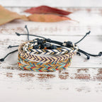 Flätat brasilianskt armband blått