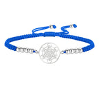 Farget armbånd Metatrons kube blå