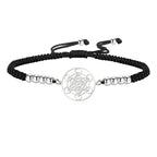 Farget armbånd Metatrons kube svart