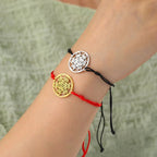 Farget armbånd Metatrons kube svart