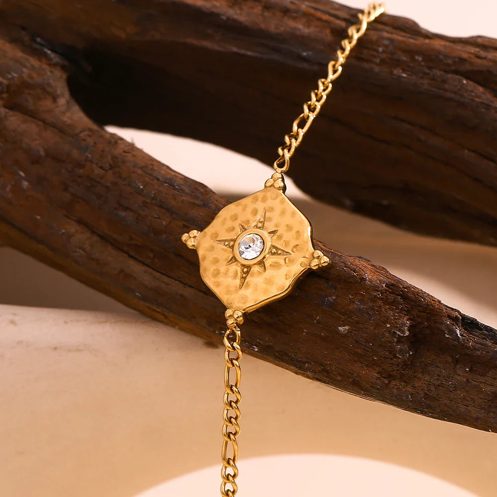 Kompasarmbånd til kvinder med vindrose