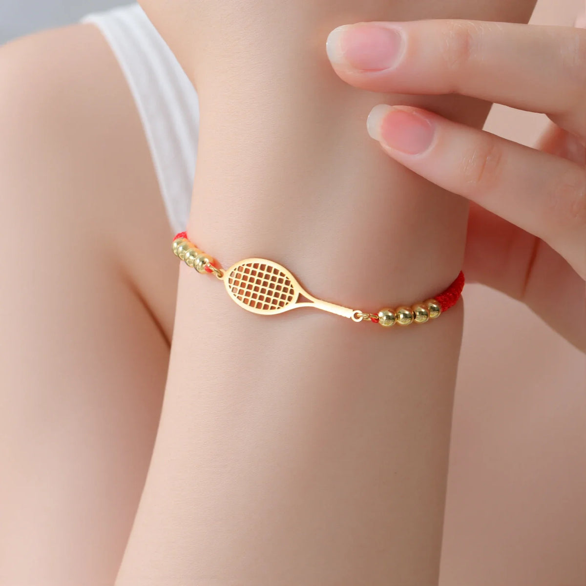 Kort tennisarmbånd 