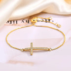 Kvinde Kors Kristne Zircon Armbånd