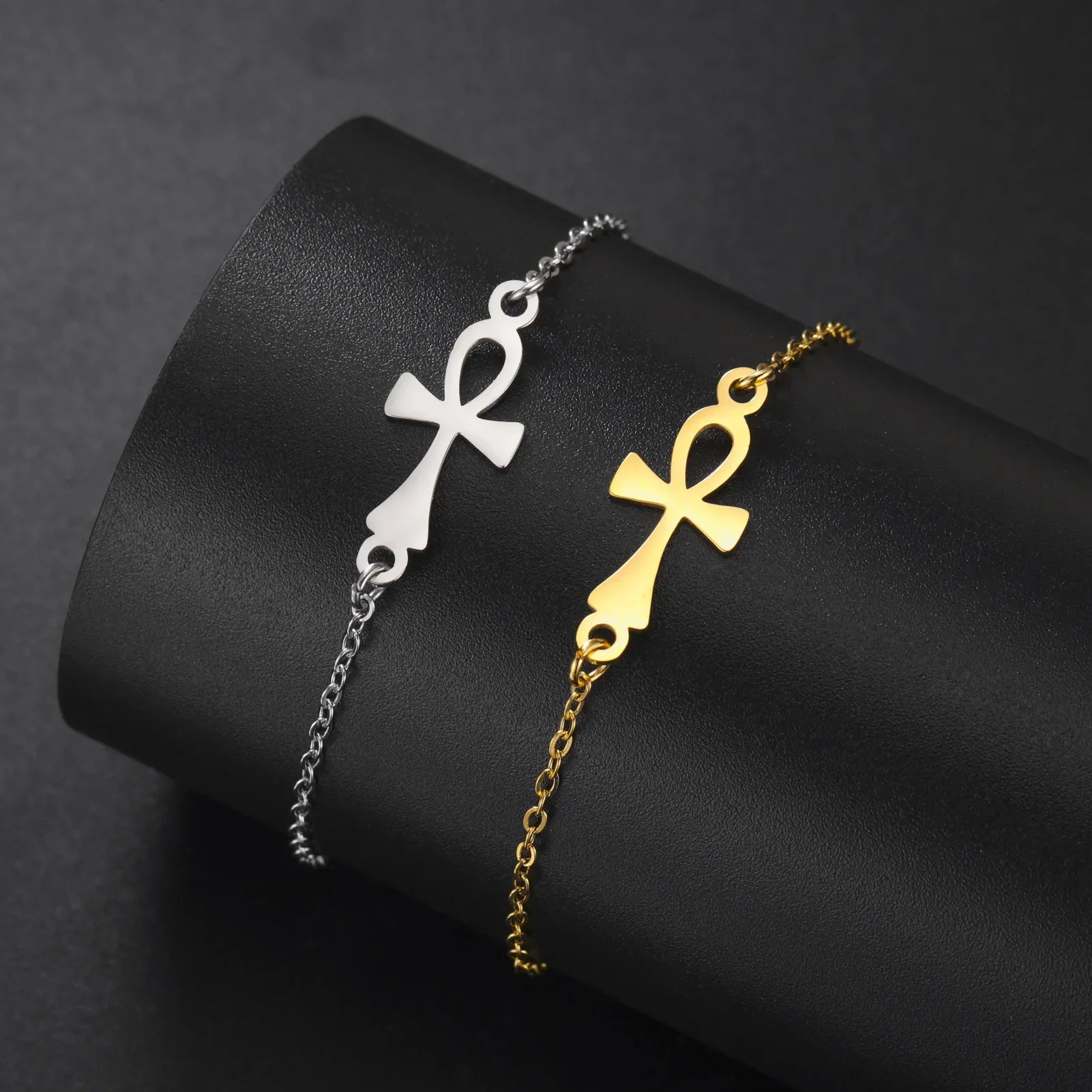 Armbånd Ankh Kors Egypten guld 1