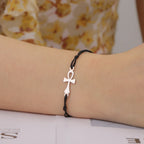 Armbånd Ankh Kors Egypten sort