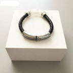 Rustikt Læderarmbånd med Kors - Exception®