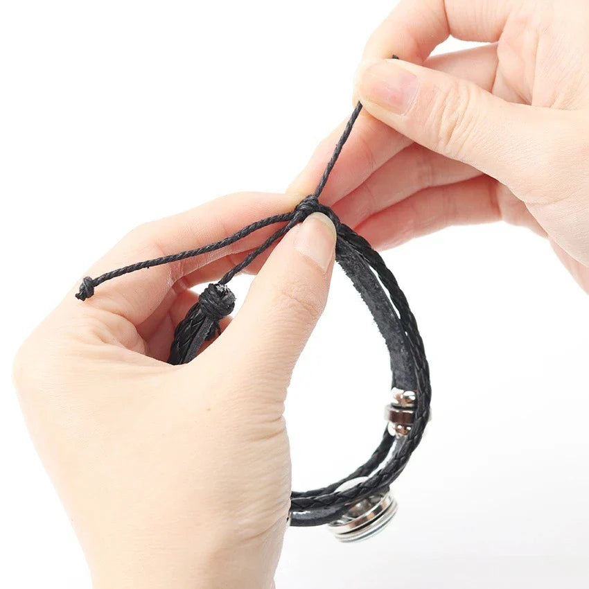 Læderarmbånd Stjernetegn 12 Konstellationer 