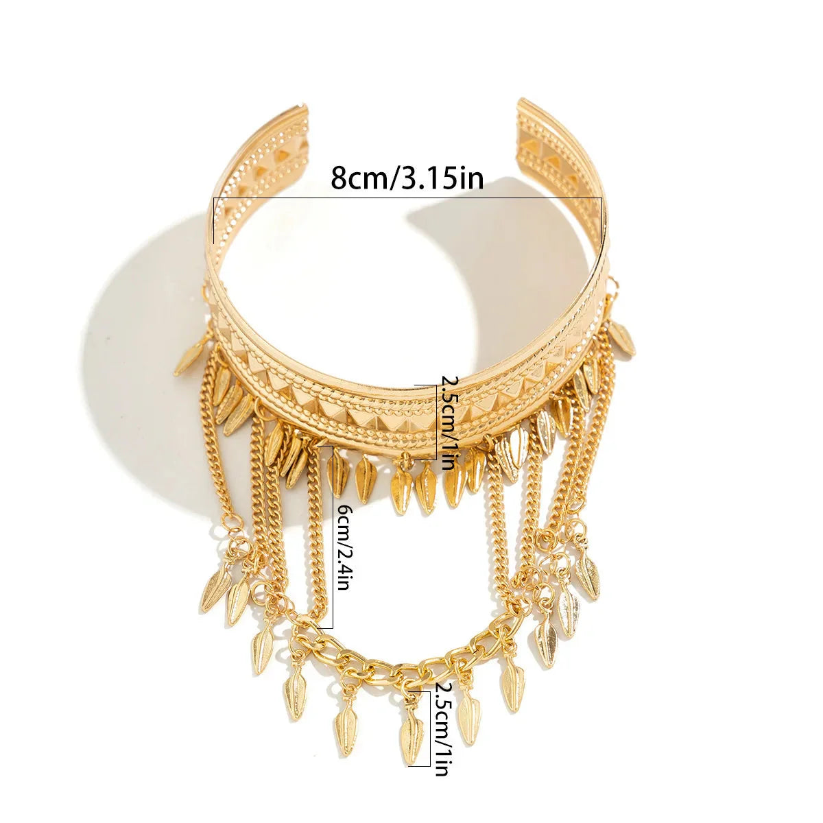 Bracelet de Bras Femme avec Plumes