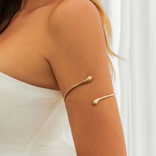 Armbånd til Kvinder Dråbeformet - Armkæde Ornament og Biceps Smykke i Guld