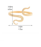 Armbånd til Kvinder Slangehale - Armkæde Ornament og Biceps Smykke i Guld