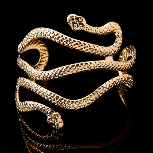 Armbånd til Kvinder Slange - Armkæde Ornament og Guld Biceps Smykke