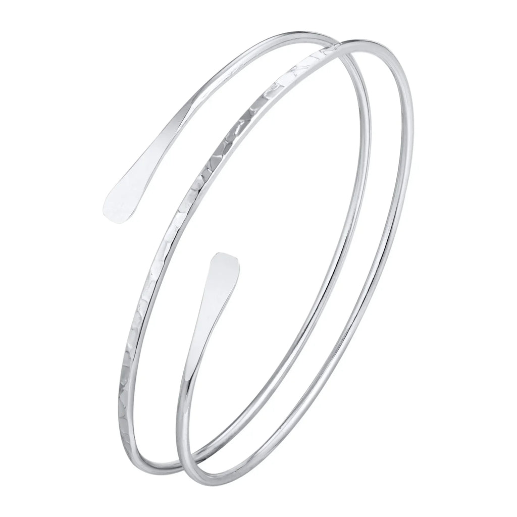 Armring för dam - tunn bicepskedja i silver