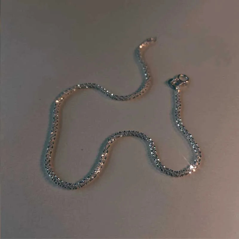 Chic ankelarmbånd i sølv