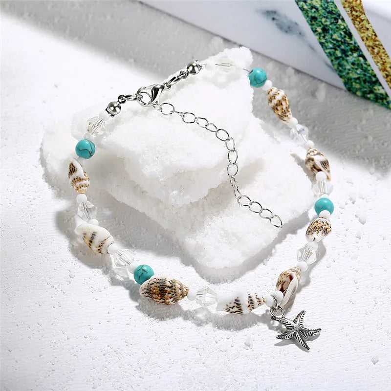 Bracelet de Cheville Etoile de Mer pour Femme