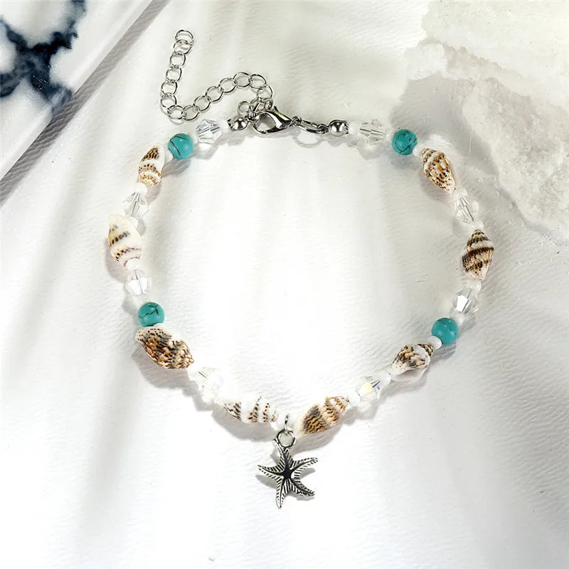Bracelet de Cheville Etoile de Mer pour Femme