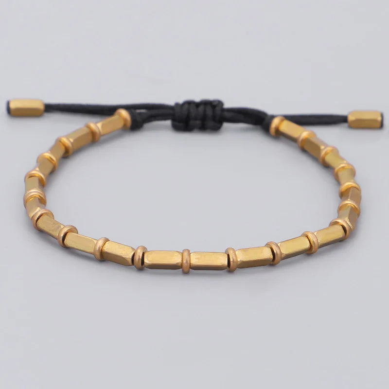 Vintage tibetansk buddhistisk armbånd i svart