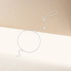 Håndledsarmbånd med blomster i sølv zirkonia